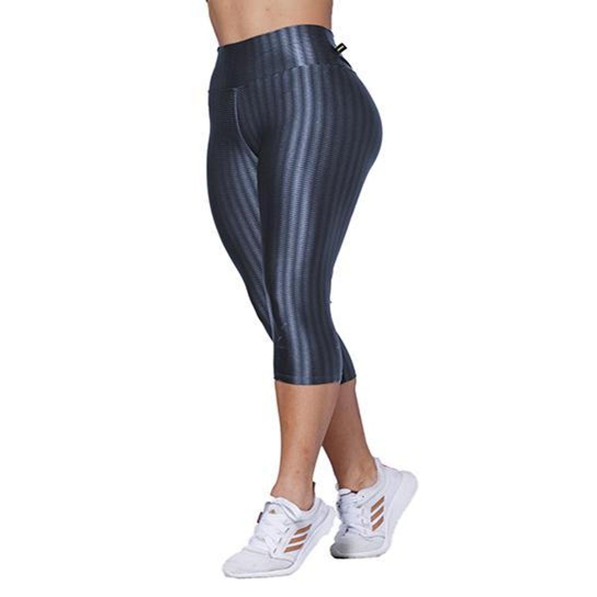 Calça Corsario Poliamida 3d feminino Cos/Alto