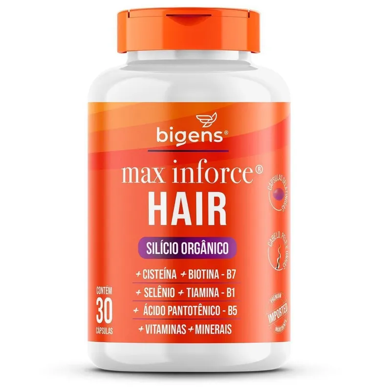 Vitamina Max Inforce Hair Para Cabelo, Pele e Unhas 30 Caps - Bigens