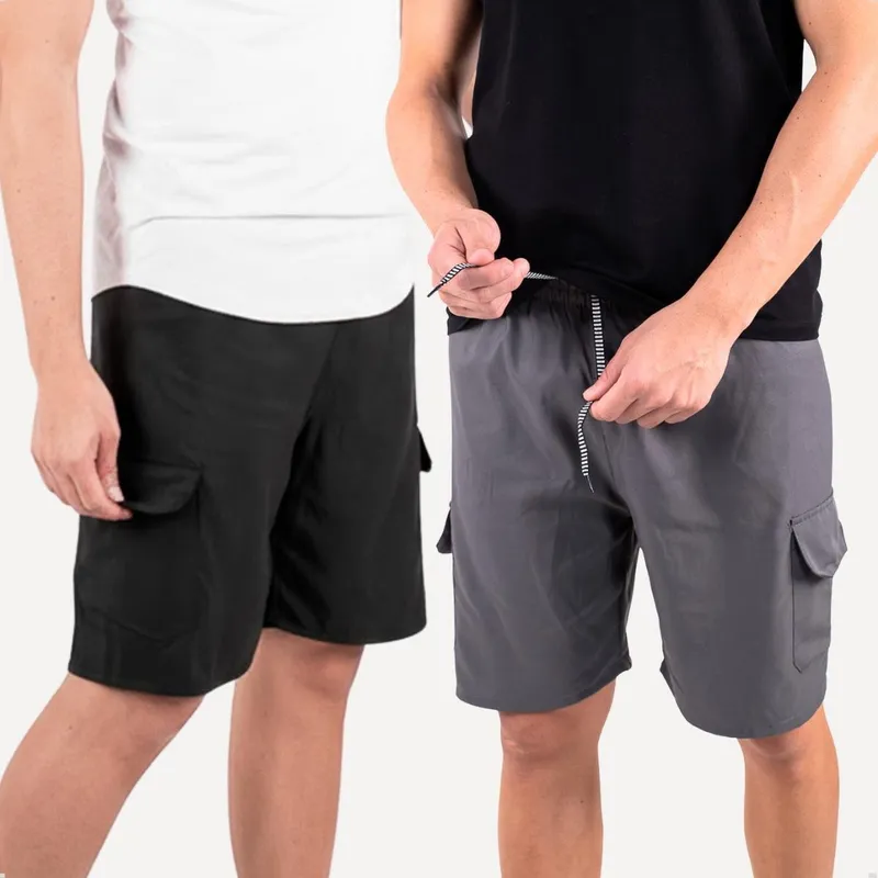 Kit 2 Bermuda Masculina Popular Short Cargo Treino Corrida Academia