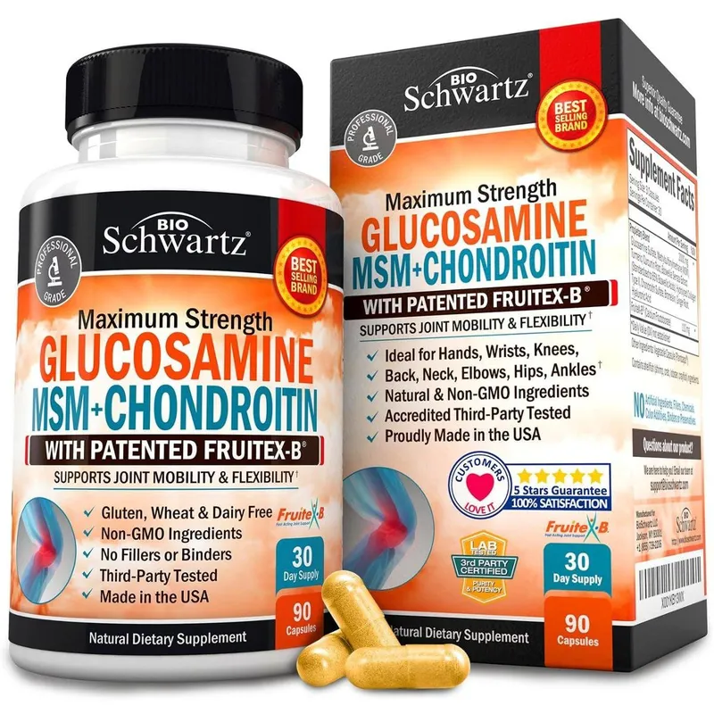 Suplemento Bioschwartz Glucosamina Condroitina Msm 2110Mg 90