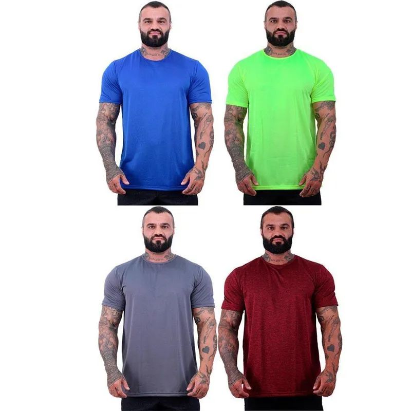 Kit 4 Camisetas Tradicional MXD Conceito Dry 100% Poliéster Rajado