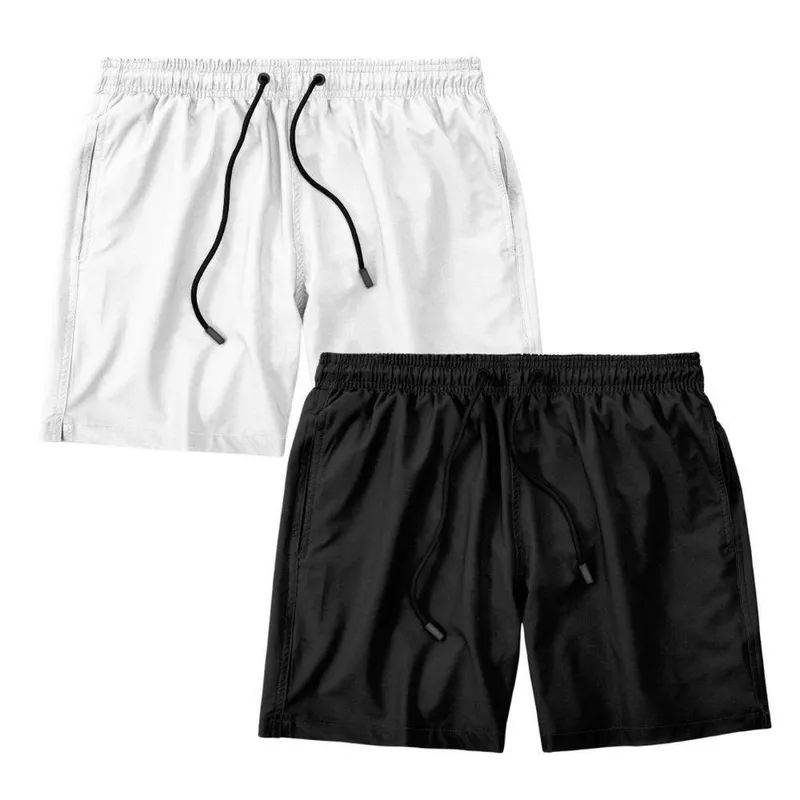 Kit 2 Shorts Masculino Bermuda Praia Academia Treino Esporte Shorts Gênero:Homem;Tamanho:G;Cor: