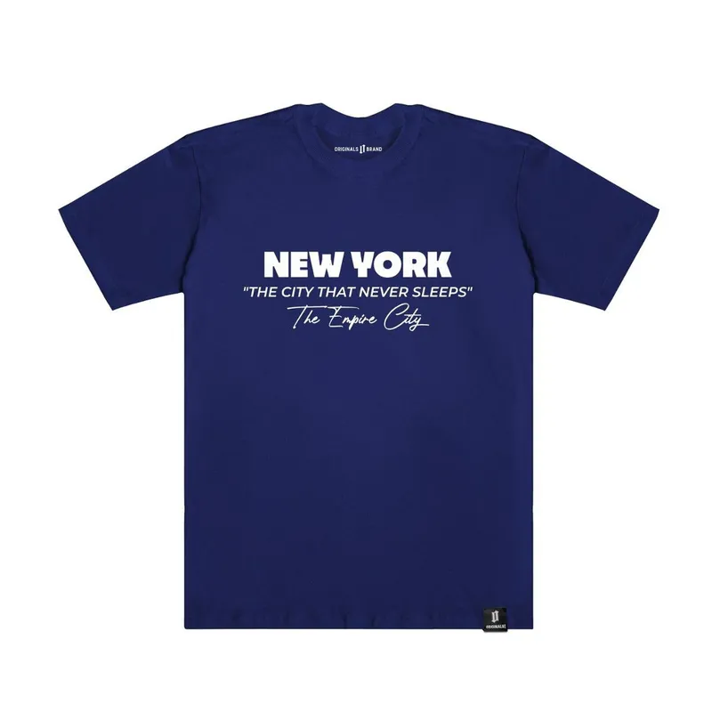 Camiseta New York Essencial City Marinho Originals Brand