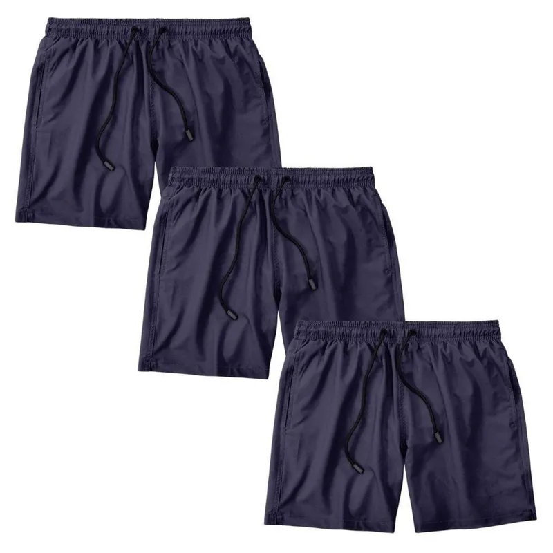 Kit 3 Shorts Masculino Bermuda Praia Academia Treino Esporte Shorts Gênero:Homem;Tamanho:GG;Cor: