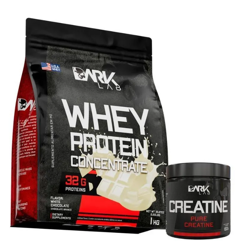 Creatina 150g e Whey Concentrado 1kg Dark Lab