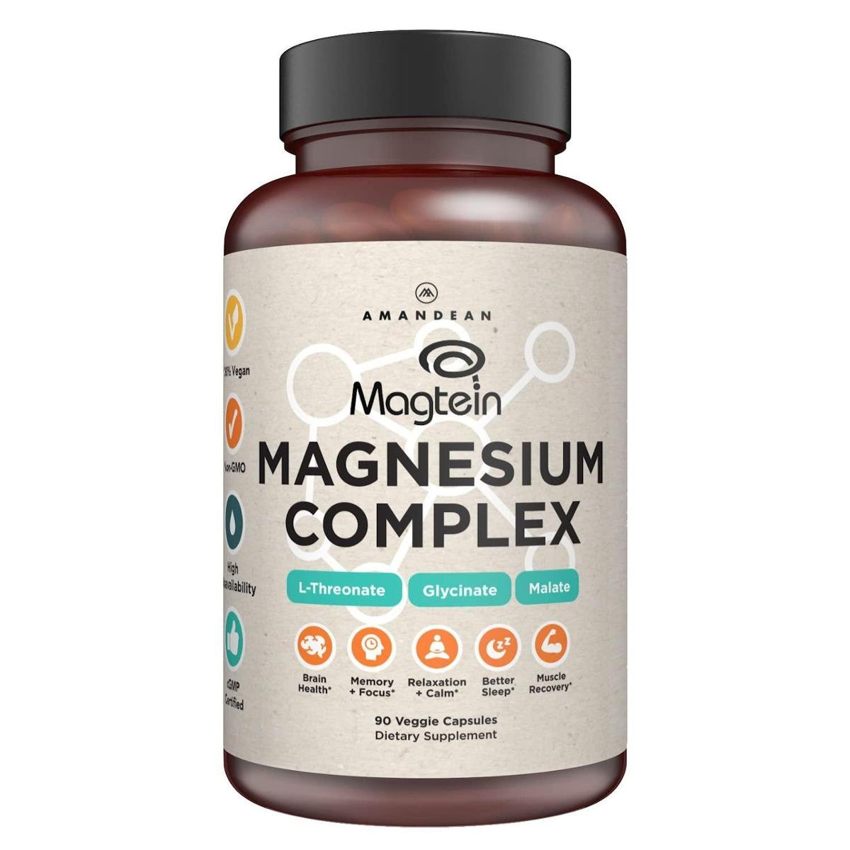 Suplemento AMANDEAN Magtein Magnesium Complex 90 cápsulas