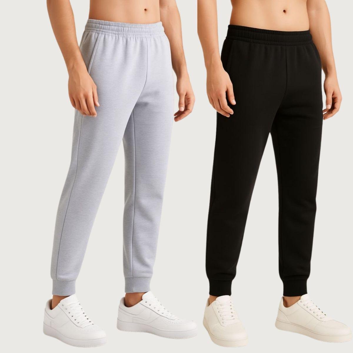 Kit 2 Calça Jogger Moletom Masculina Conforto e Estilo para o Dia a Dia
