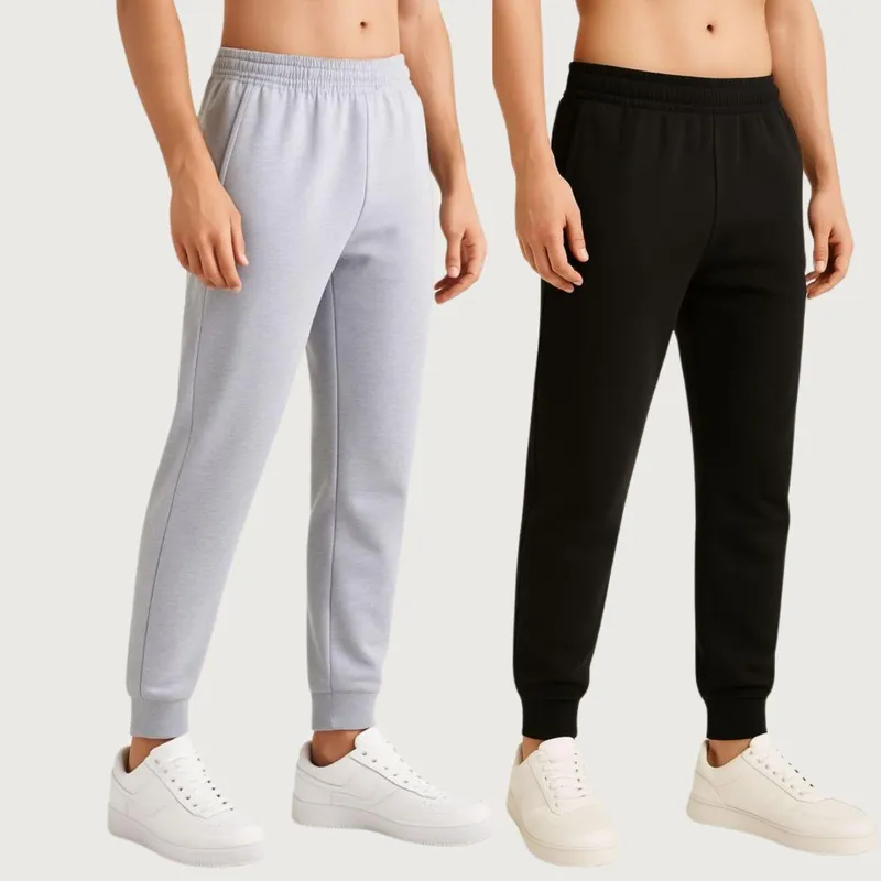Kit 2 Calça Jogger Moletom Masculina Conforto e Estilo para o Dia a Dia