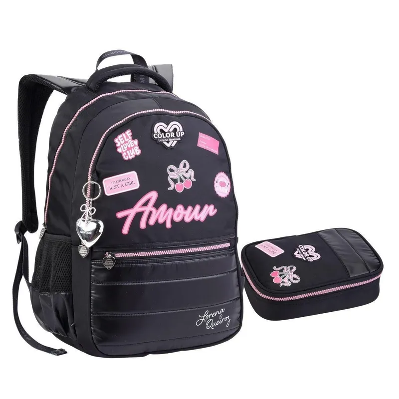 Kit Mochila e Estojo Laptop Coquete ColorUp