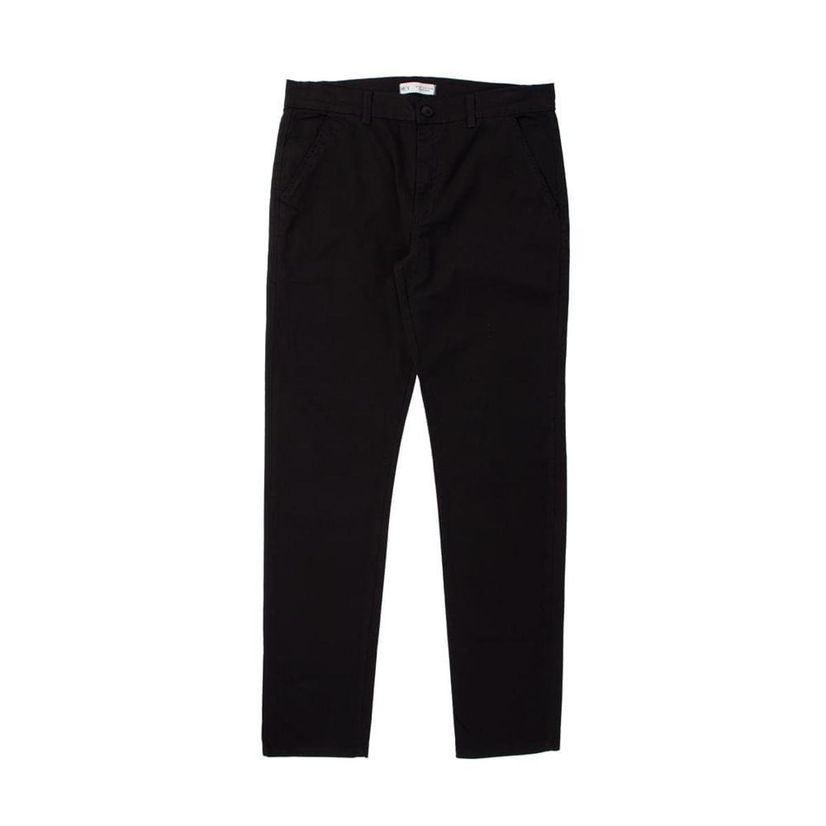 Calça de Sarja Masculina Max Denim Reta Preto