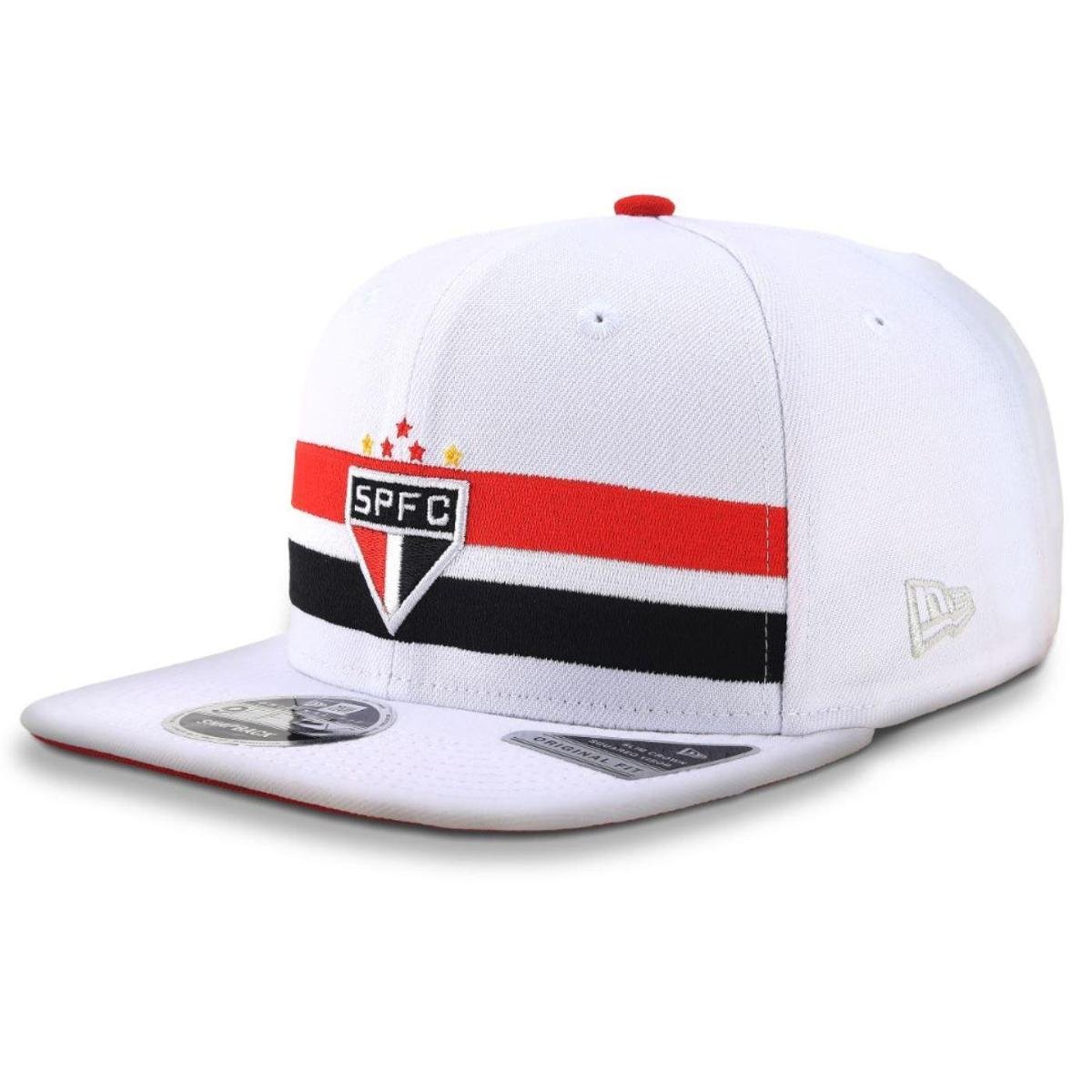 BONE NEW ERA 9FIFTY ORIGINAL FIT SAO PAULO TRICOLOR FUTEBOL