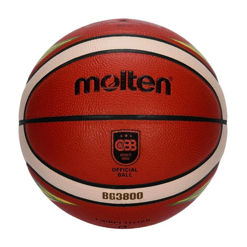 Bola de Basquete Molten BG3800 T6-BR CBB Oficial Basketball FIBA Approved