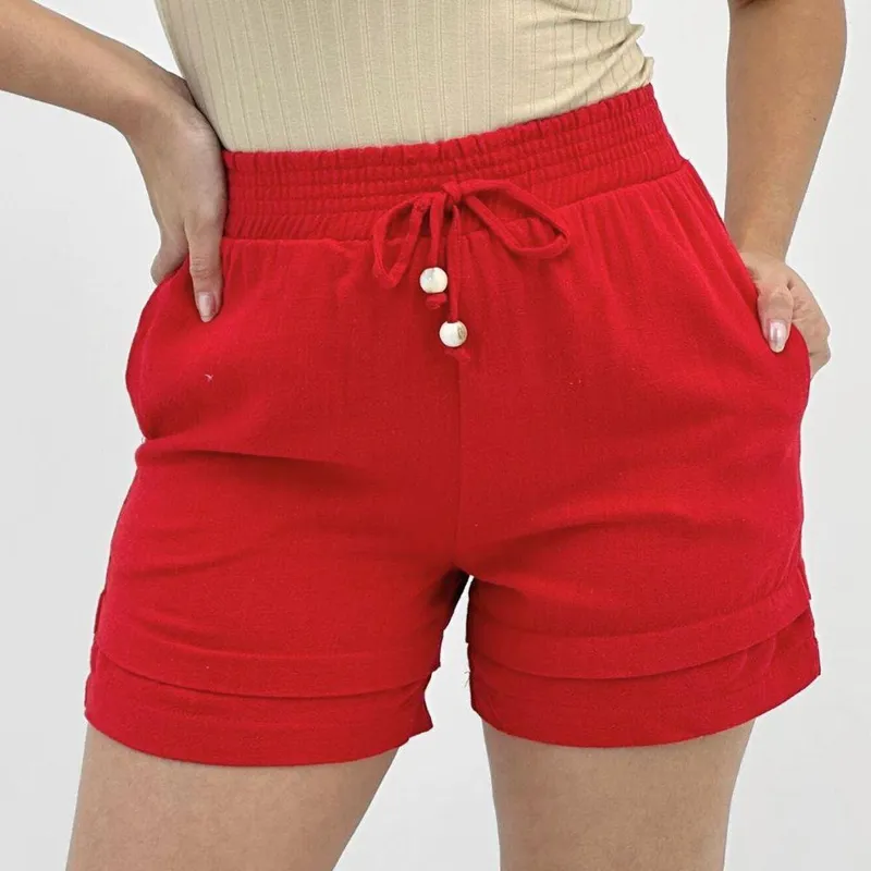 Shorts Endless Curto em Tecido Feminino