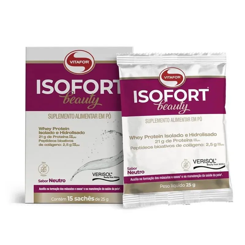 Isofort Beauty - 15 Sachês 25g Neutro - Vitafor