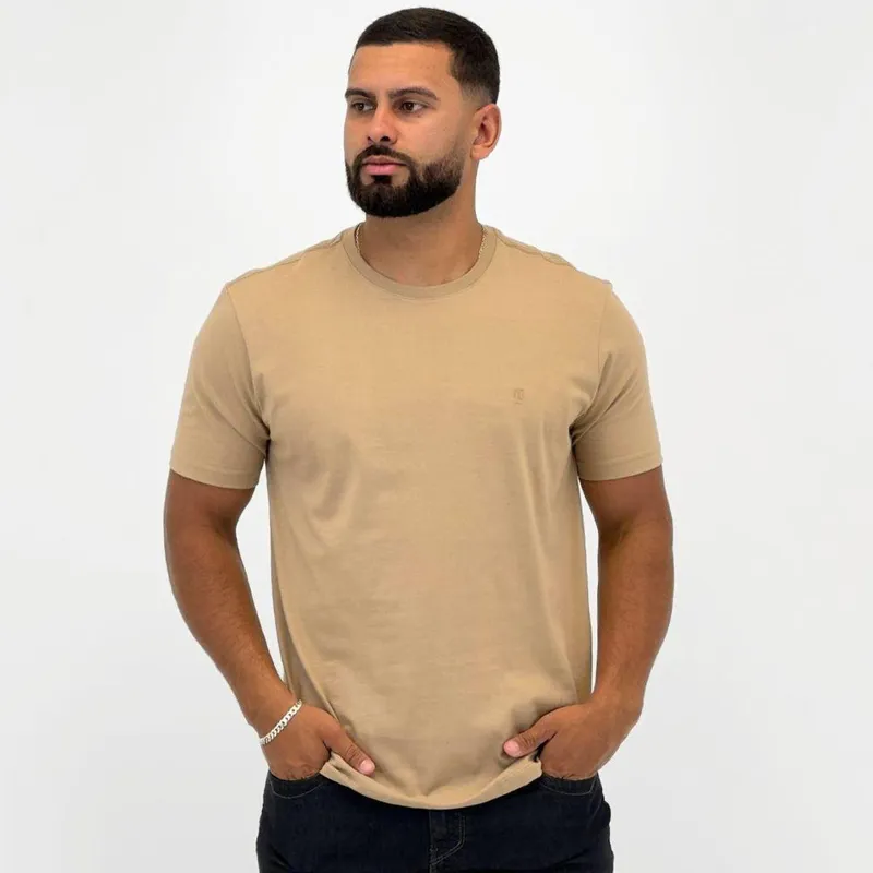 Camiseta Individual Slim Básica Manga Curta Masculina