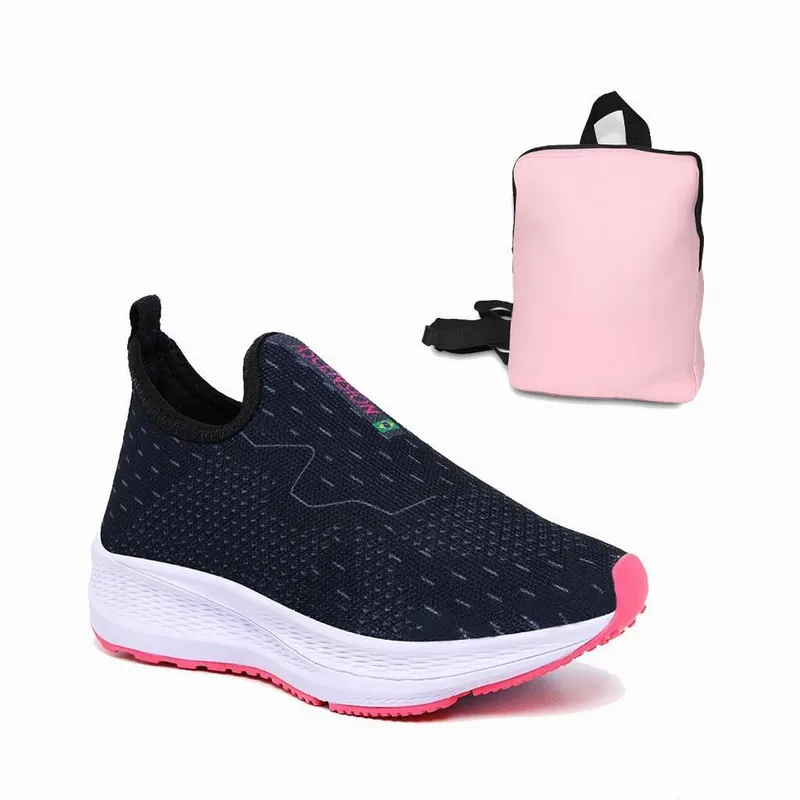 Tênis Infantil Ultra Confortável e Fácil de Calçar Mochila Básica – Ideal para Escola e Lazer