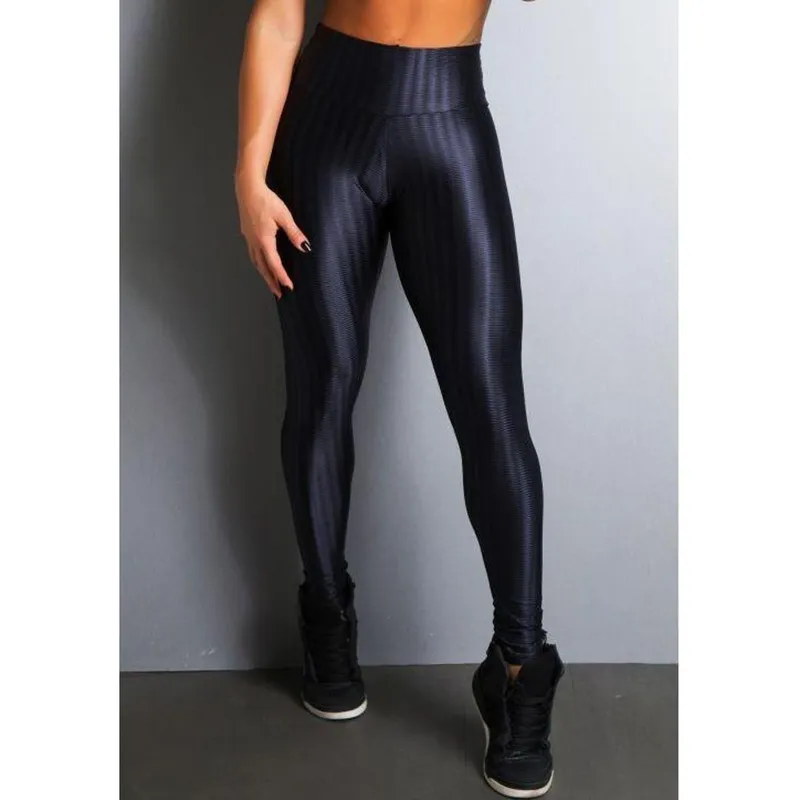 Calça Legging 3D Cintura Alta Suplex Feminina