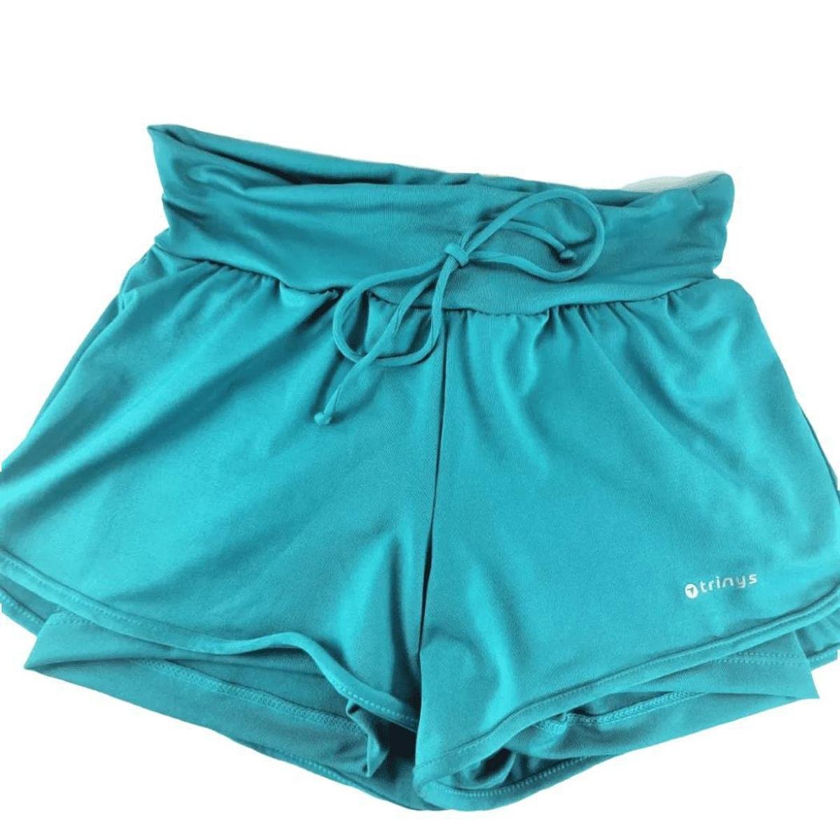 Shorts Trinys Flat 2 em 1 Feminino Verde