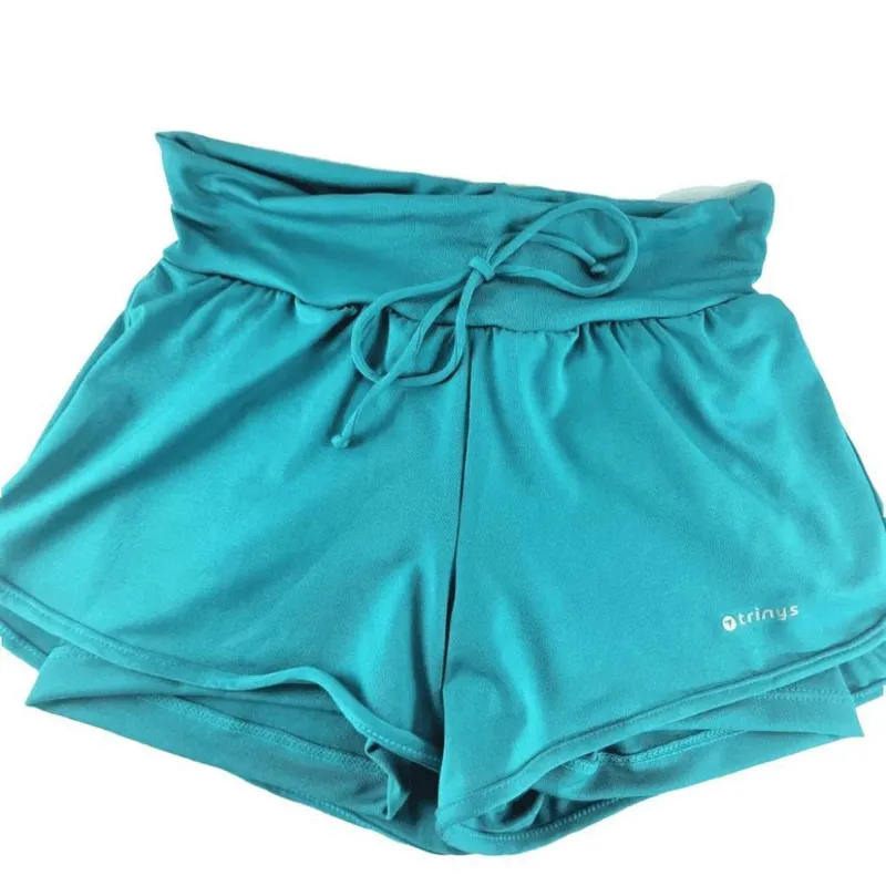 Shorts Trinys Flat 2 em 1 Feminino Verde