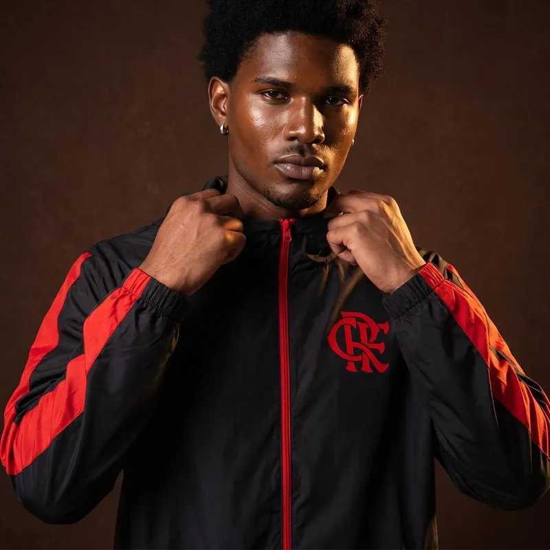 Jaqueta Flamengo Corta Vento Blackout Masculino