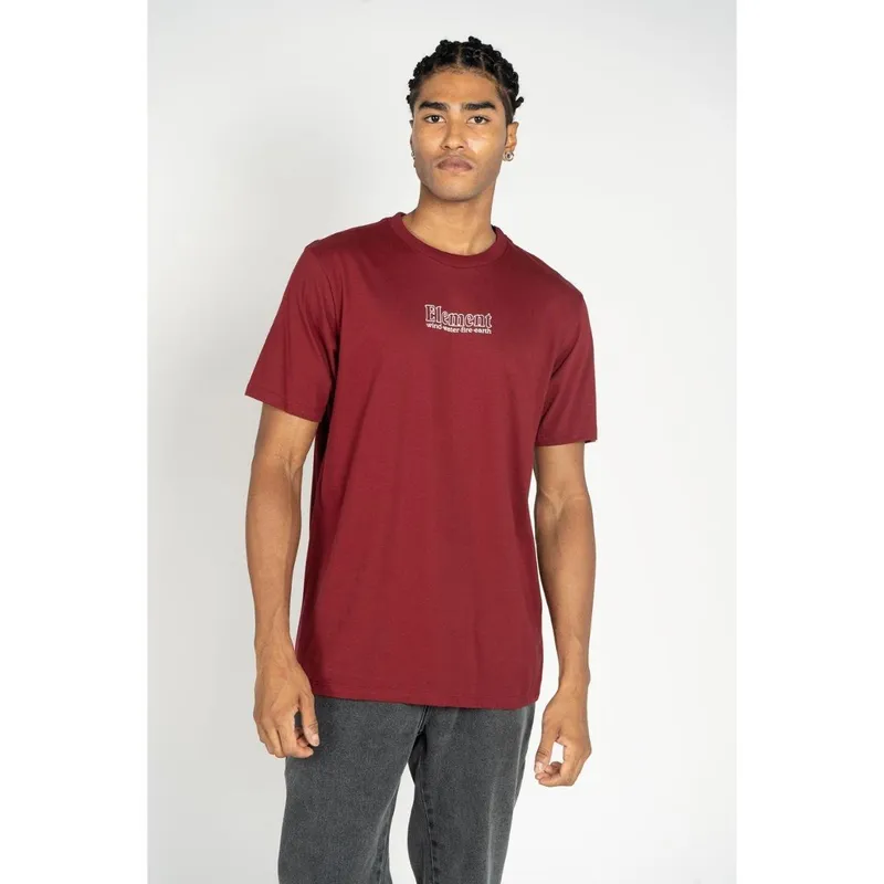 Camiseta Element M/C Dial Vinho-Vinho-GG