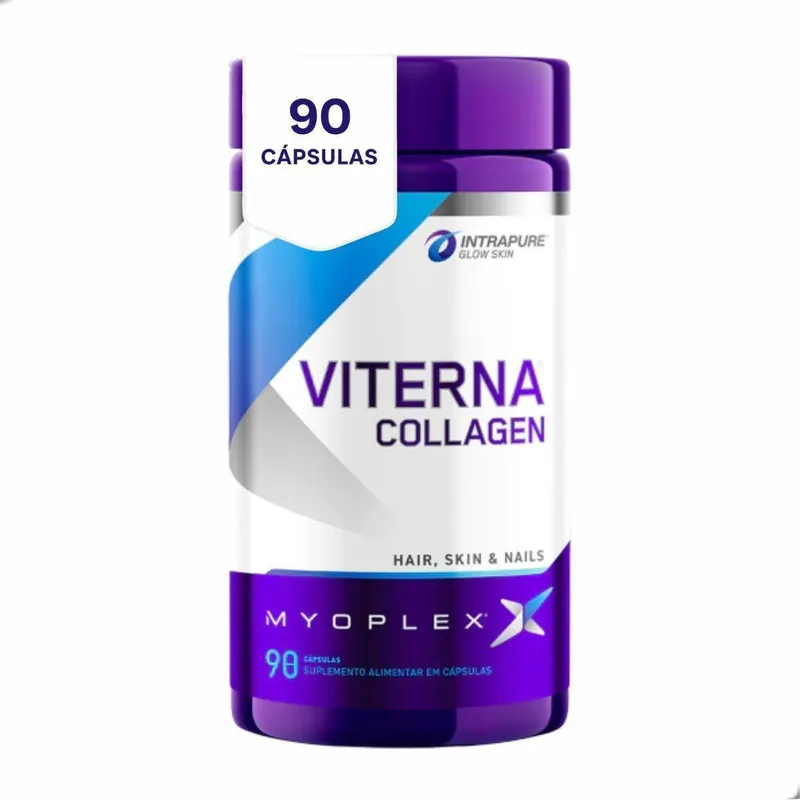 Viterna Collagen Skin Hair Pele Cabelo Unha 90 Capsulas Myoplex