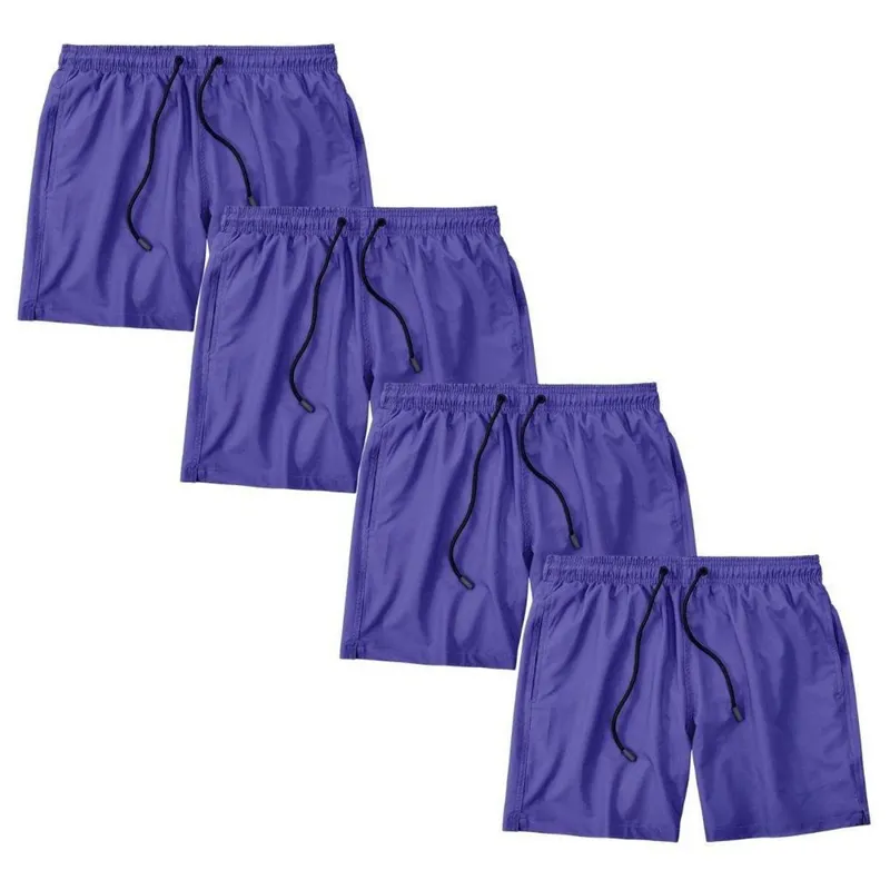 Kit 4 Shorts Masculino Bermuda Praia Academia Treino Esporte Shorts Gênero:Homem;Tamanho:GG;Cor:
