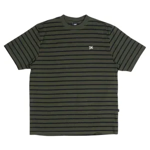 Camiseta Plano C. Listrada Verde/Preto