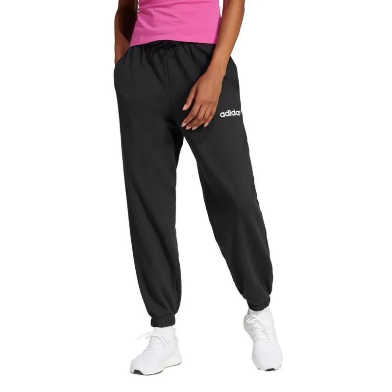 Calça Moletinho Essentials Linear Cuffed Adidas Feminina