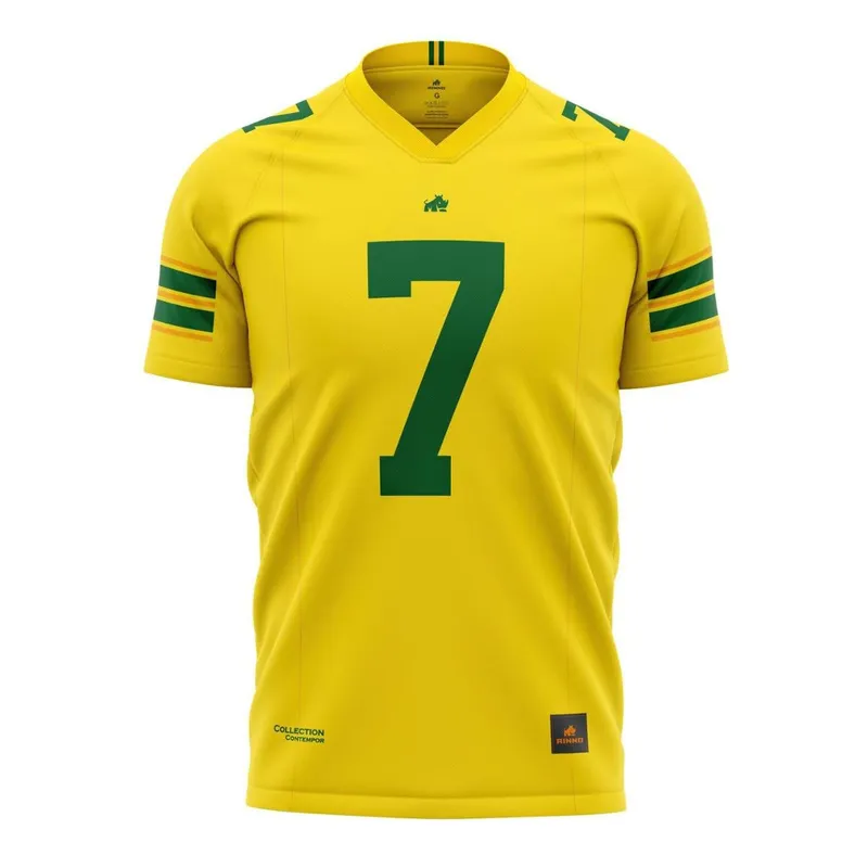Camisa Brasil Football Eurodry Amarela Original Rinno Class Futebol Americano