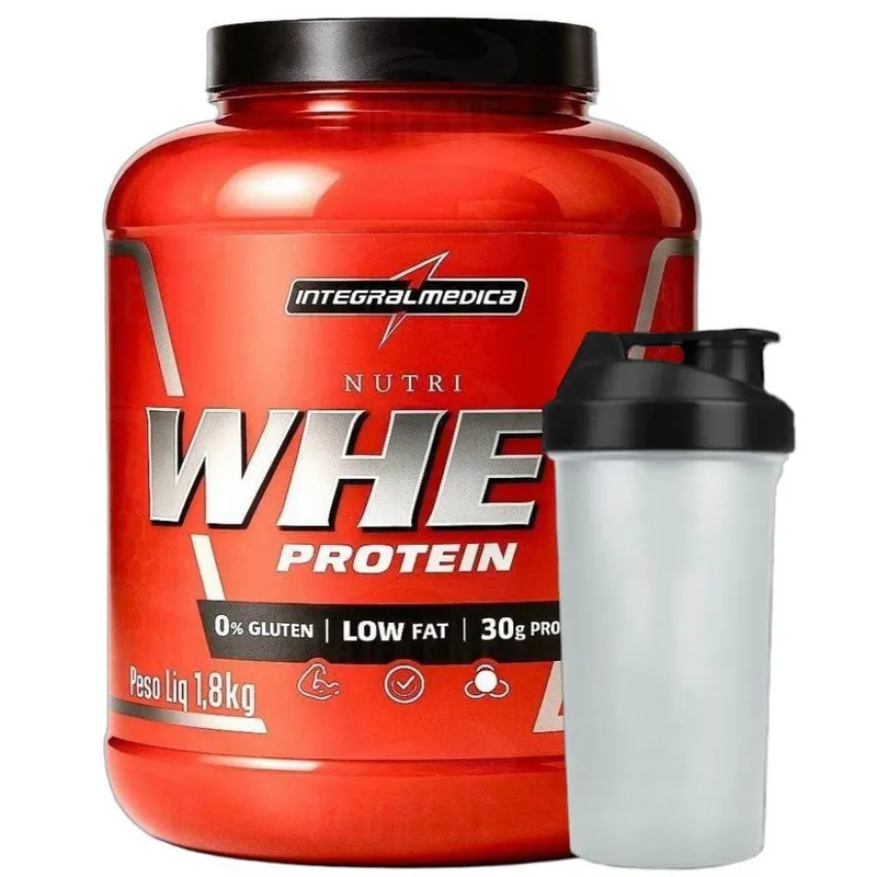 Kit Whey Isolado Cookies 1.8Kg Coqueteleira Integralmedica