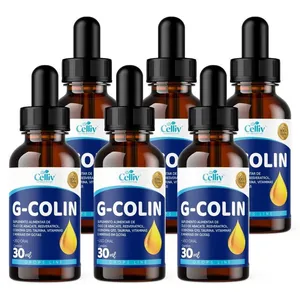 Kit Com 6 - G-Colin (Óleo de Abacate + Resveratrol + Coenzima Q10 + Taurina) 30ml Celliv