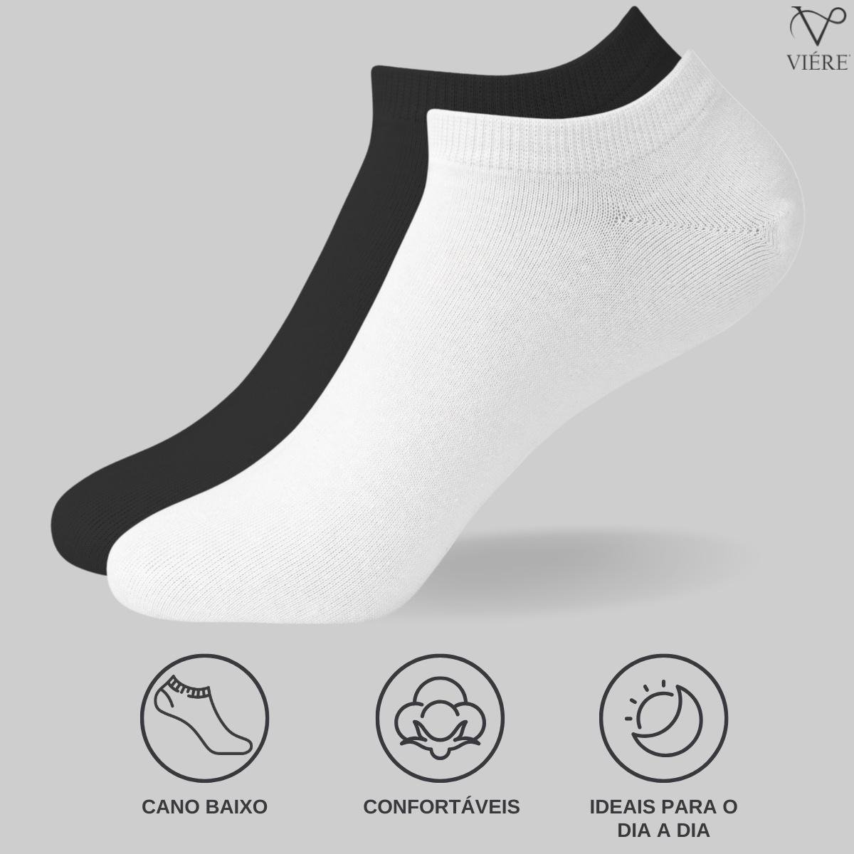 Kit 9 Par Meias Curta Masculina Meia Soquete Cano Baixo