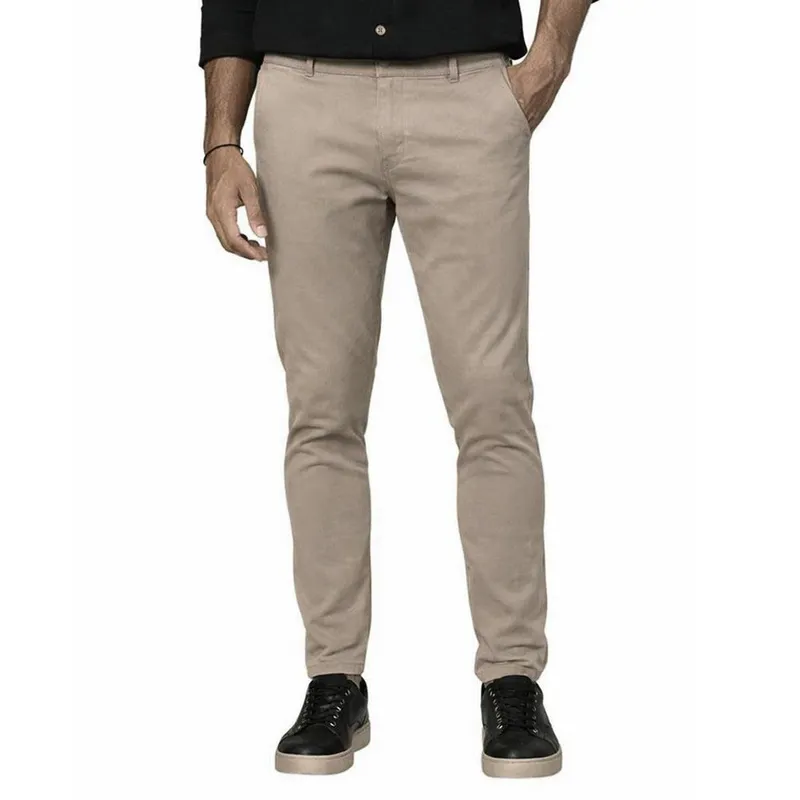 Calça Masculina Lado Avesso Cutted Bege Kaki - LH20178