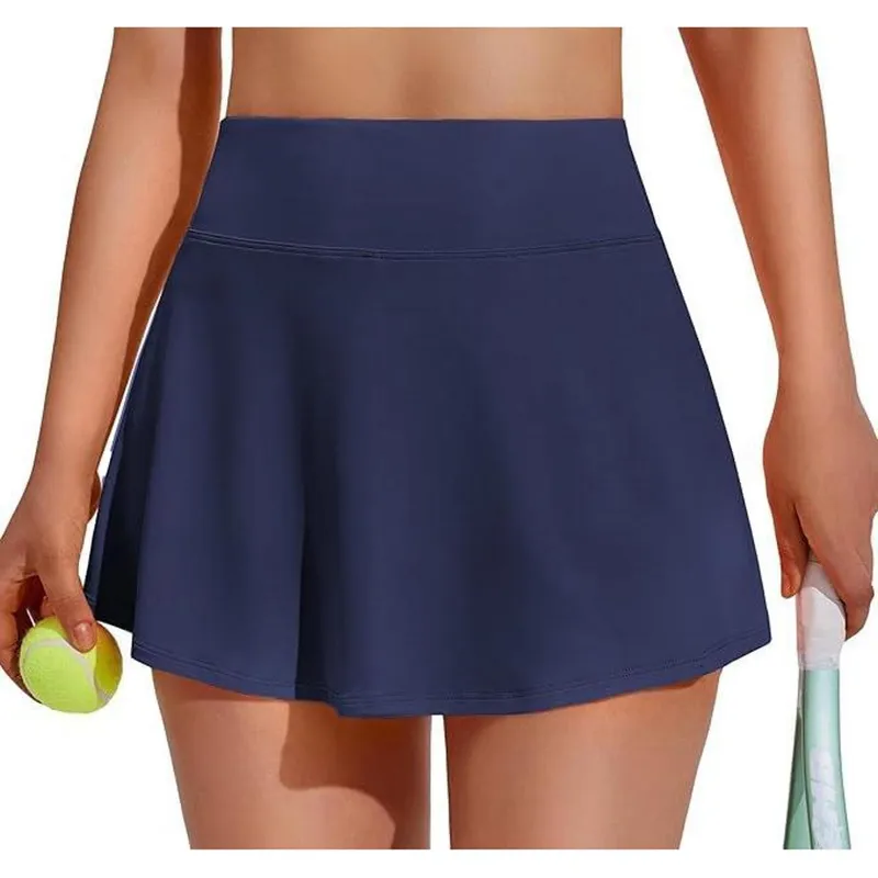 Short Saia Feminino Danças Esportes Marinho Cor:;Tamanho:M(14 a 16anos);Gênero:Feminino