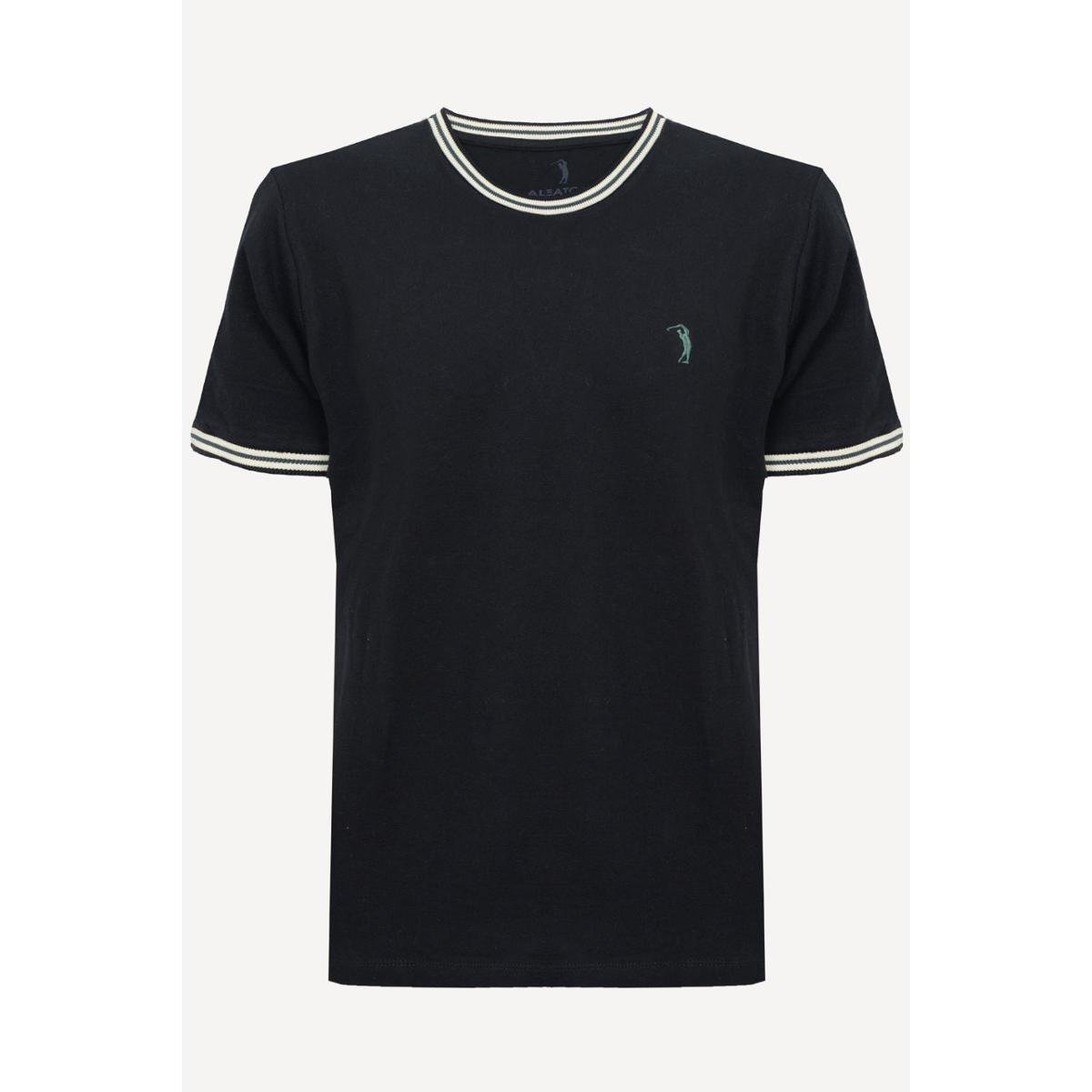 Camiseta Aleatory Lisa Diferenciada Preto