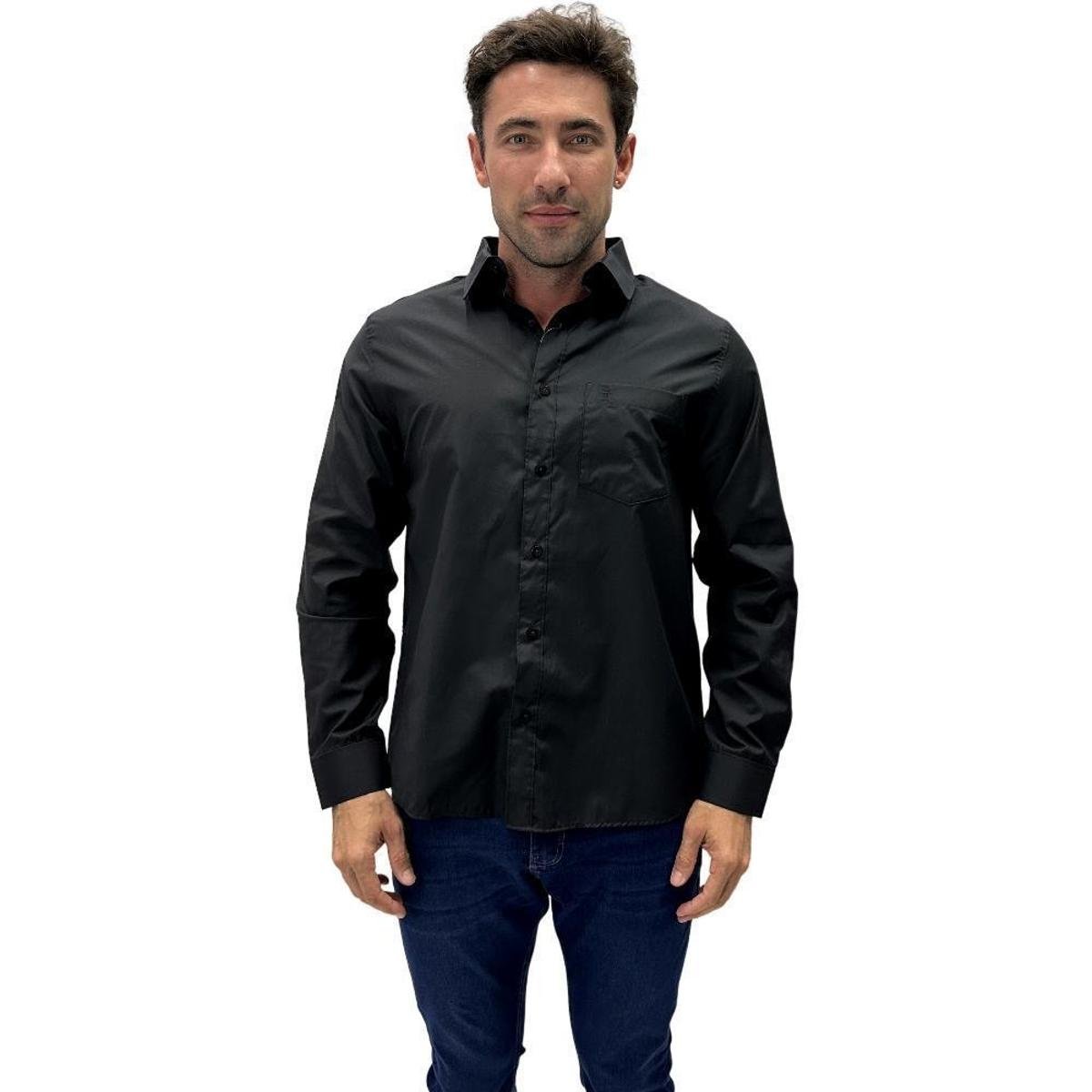 Camisa Sibra Slim Manga Longa Masculina