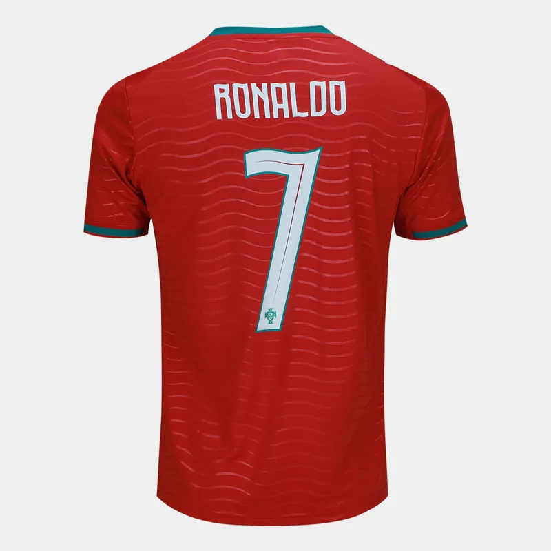 Camisa Seleção Portugal Home 2026 Nº7 C. Ronaldo Jogador Puma Masculina