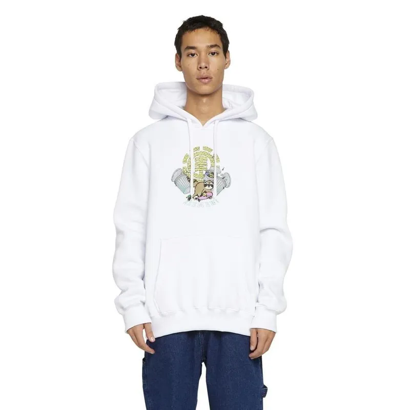 Moletom Element Fech Wild Fast 305 Branco-Branco-GG