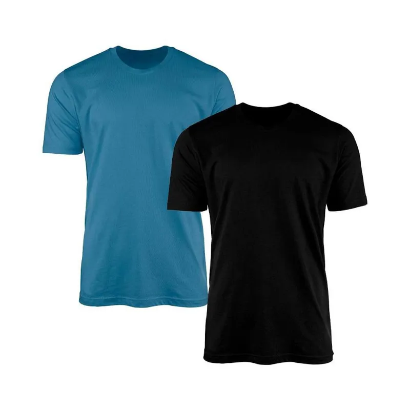 Kit 2 Camisetas Masculina Lisa Básica 100% Algodão