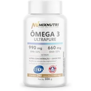 Ômega 3 Ultrapure 33/22 Mix Nutri (240 Cápsulas) Alta Concentração EPA DHA IFOS Premium