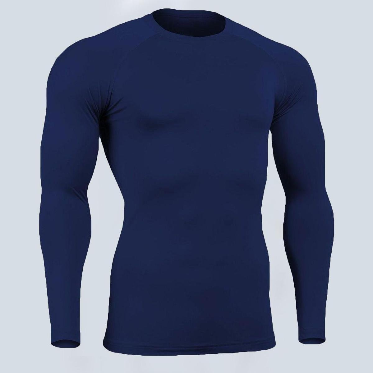 Blusa Térmica Serra e Mar Segunda Pele Proteção UV Manga Longa Compressão Masculina