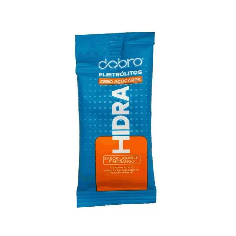 Hidra Eletrólitos - 1 Sachê 7g Laranja e Morango - Dobro