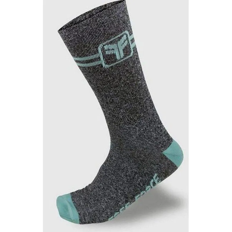 Meia Stripes Mescla - FREE FORCE Cinza e Turquesa