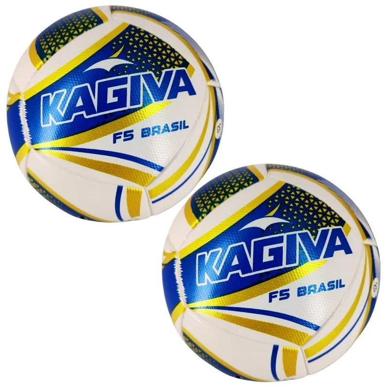 Kit 02 Bola De Futsal Kagiva F5 Brasil Oficial