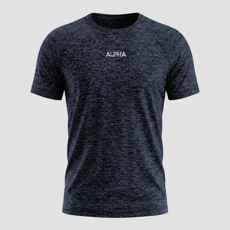 Camiseta Masculina Dry Essential Mescla Alpha