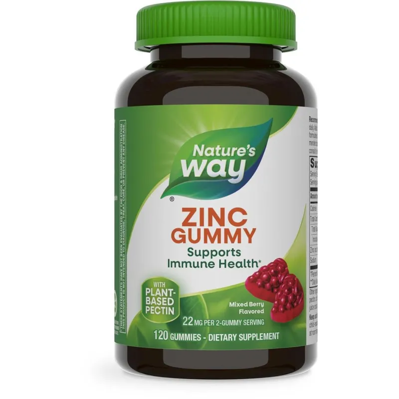 Suplemento Nature's Way Zinc Gummies 11mg 120 gomas