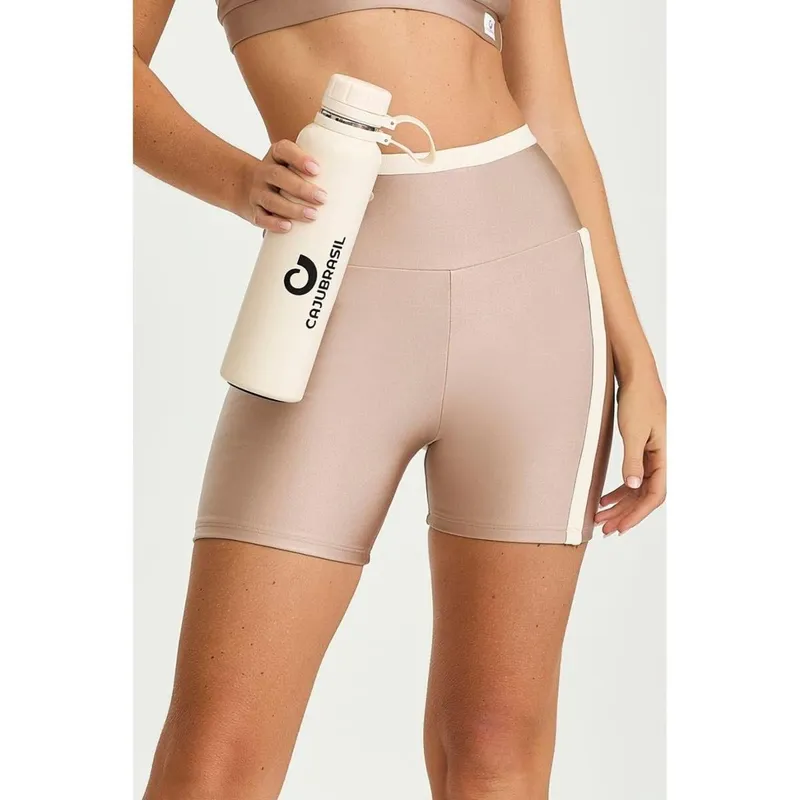 Short Caju Brasils Atlanta com Elástico Canelado Feminino
