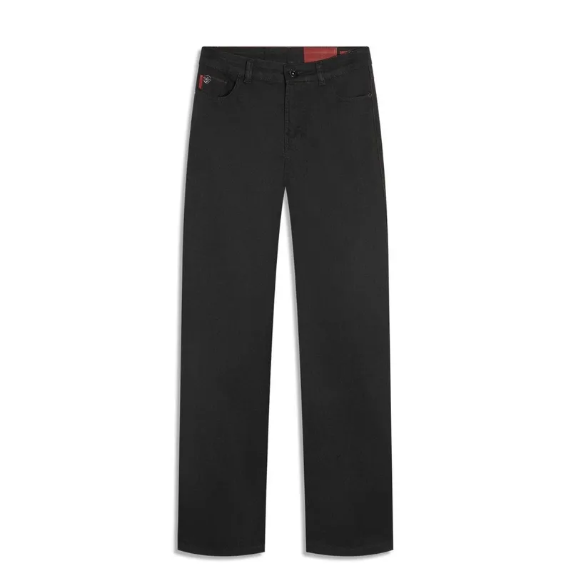 Calça Ellus First Black Wide Amaciado
