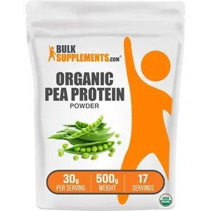Proteína em pó BulkSupplements.com Ervilha orgânica 500g